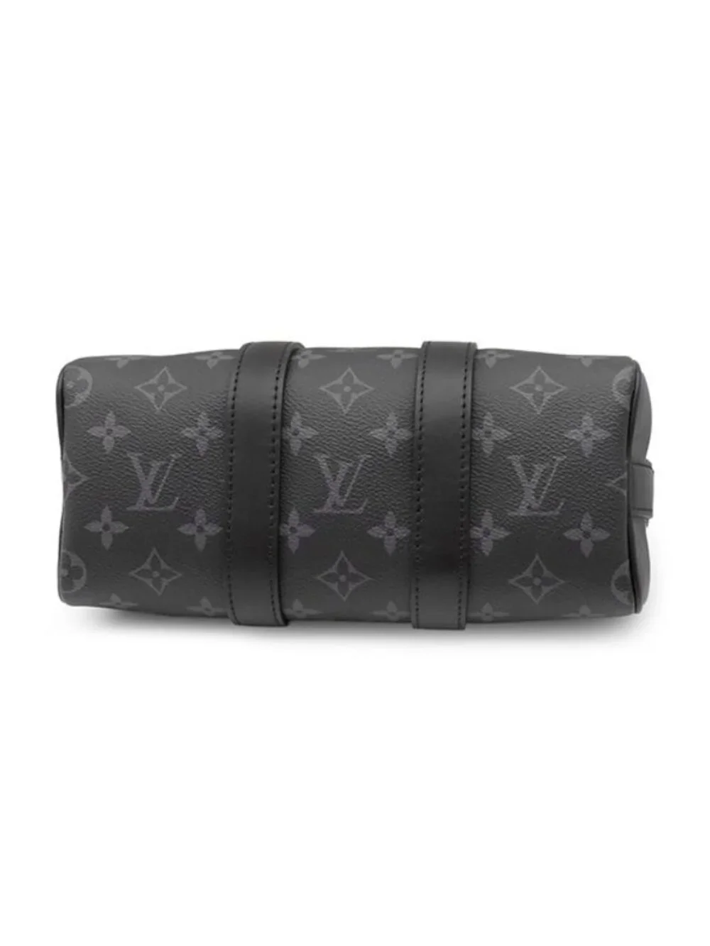 Louis Vuitton 2-Way Bag Keepall Bandouliere 25 Leather Monogram Eclipse Reverse